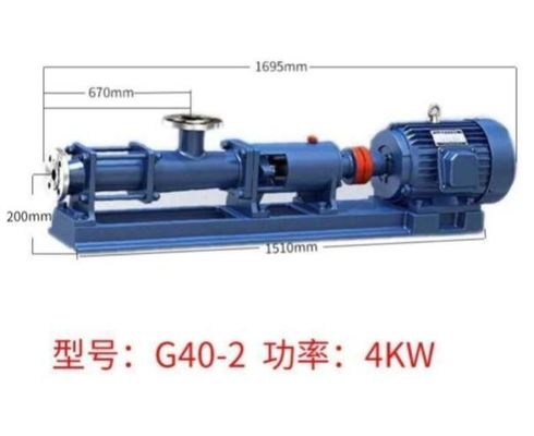 Indústria de construção naval 5.5kw do alimento de aço inoxidável da bomba de parafuso G40-2 única